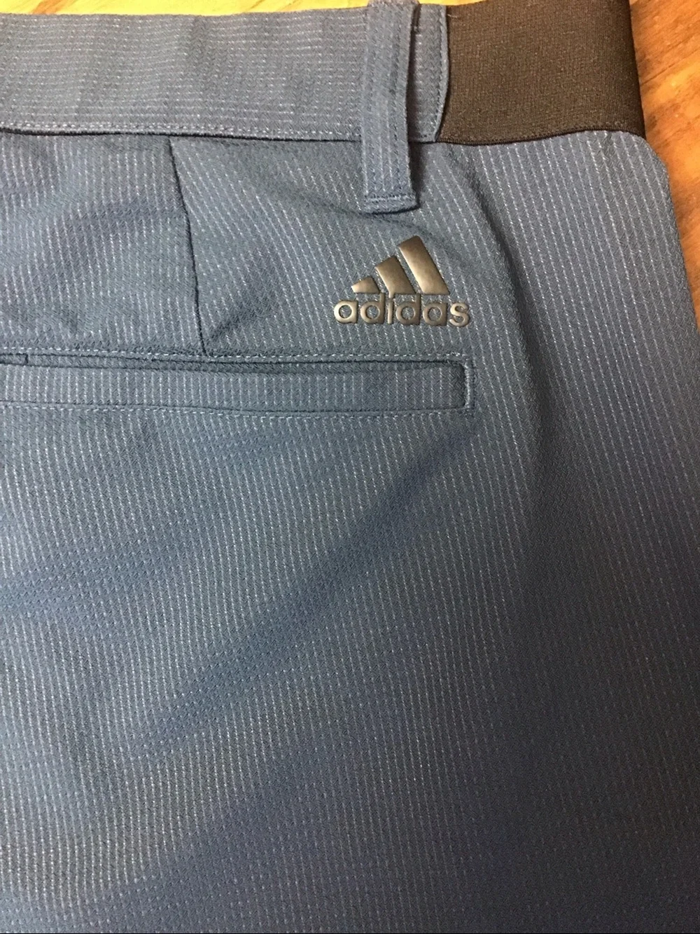 adidas Pin Roll Golf Pants Blue Stripe Size 34/32